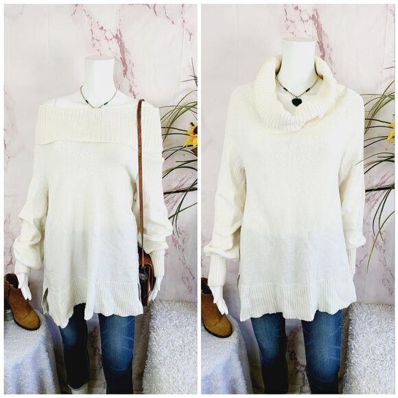 Anthropologie Sweaters - Anthropologie on or off shoulder soft knit sweater tunic